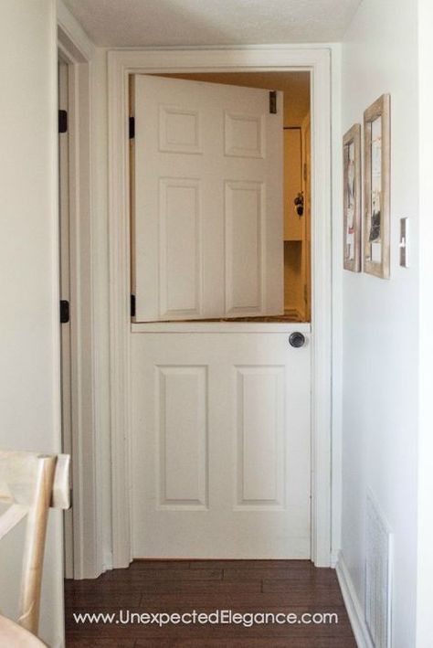 diy dutch door Diy Dutch Door, Dutch Doors Diy, Dutch Doors, Half Doors, Hollow Core Doors, Kids Rooms Diy, Home Remodeling Diy, Dutch Door, Diy Remodel