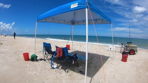 Beach Canopy Set Up Ideas, Beach Canopy Ideas, Beach Canopy Tent, 10x10 Tent, Tent Hacks, Family Cookout, Beach Tips, Canopy Weights, Beach Safety