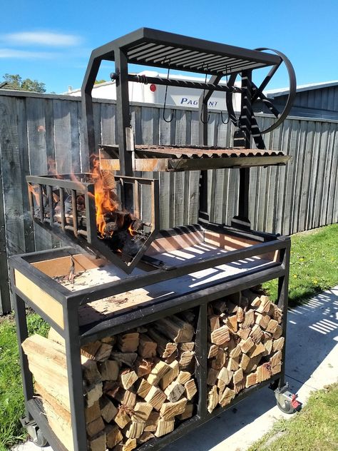 Argentina Grill, Gaucho Grill, Argentinian Grill, Asado Grill, Santa Maria Grill, Argentine Grill, Pit Bbq, Open Fire Cooking, Custom Grill