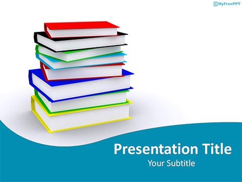 Educational Books PowerPoint Template Ppt Template Free Download Education, Great Powerpoint Presentations, Free Powerpoint Templates Download, Abaya Pattern, Free Ppt Template, Writing Support, Office Templates, Kids World Map, Certificate Design Template