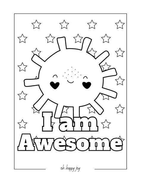 I am awesome affirmation coloring page.pdf - Google Drive I Am Preschool Activities, I Am A Friend Hat Printable, I Am Activity, I Am Special Coloring Page, I Am Coloring Page, I Am Awesome Because Worksheet, Mindfulness Coloring Pages, Affirmation Coloring Pages, Coloring Affirmations Free Printable