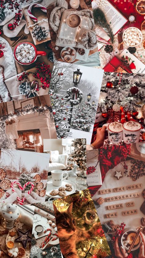 Cute Asthetic Picture Wallpaper Christmas, Christmas Wallpaper Ideas Aesthetic, Christmas Backgrounds Aesthetic Collage, Christmas Wallpapers Collages, Christmas Phone Wallpaper Collage, Christmas Collage Aesthetic Wallpaper, Christmas Wallpaper Ipad Collage, Christmas Lockscreen Aesthetic Collage, Cute Christmas Collage Wallpaper