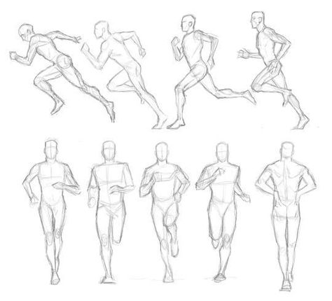 Running Drawing, Movement Drawing, Figure Sketches, Male Figure Drawing, Architecture Sketches, Draw Human, Human Figure Sketches, Sketches Human, Drawing Body Poses