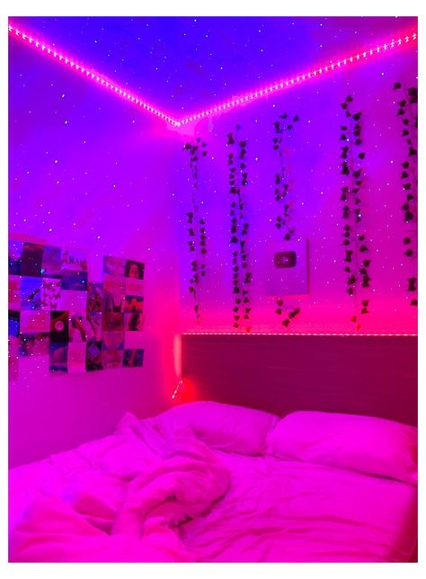 Bedroom Neon Aesthetic, Bedroom Inspirations Neon, Aesthetic Neon Room, Neon Aesthetic Room, Kristy Bae, Teen Bedroom Aesthetic, Neon Bedroom Ideas, Neon Bedroom Aesthetic, Neon House