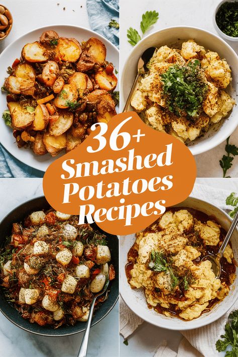 36+ Homemade Smashed Potato Recipes That Will Make Your Dinner Extra Special and Delightful

Smashed potatoes are the ultimate comfort food that can brighten up any meal. From creamy garlic to cheesy herb versions these recipes are sure to impress your family and friends. Pair them with roasted chicken steak or fresh veggies for a delightful dinner experience that everyone will love! https://foodeau.com/smashed-potatoes-recipes Sweet Potato Delight Recipe, Shredded Potatoes Recipes, Smashed Potato Recipes, Quick Pozole Recipe, Red Potatoes Oven, Smashed Baby Potatoes, Smashed Potatoes Baked, Smashed Red Potatoes, Smashed Sweet Potatoes