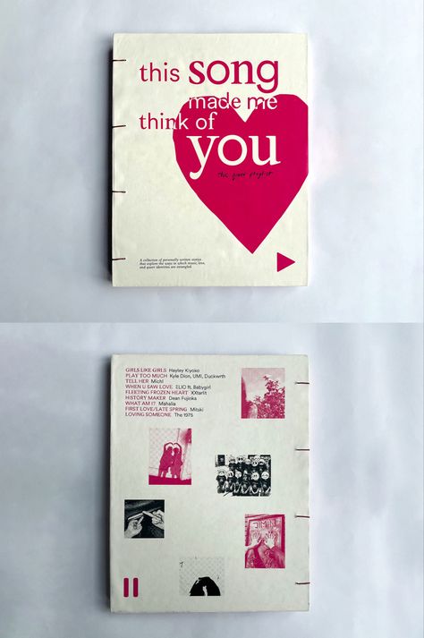 Love Zine Ideas, Cd Booklet Design, Songbook Design, Magazine Cover Design Inspiration, Album Cover Graphic Design, Queer Zine, Love Zine, Zine Ideas Inspiration, Graphic Design Journal