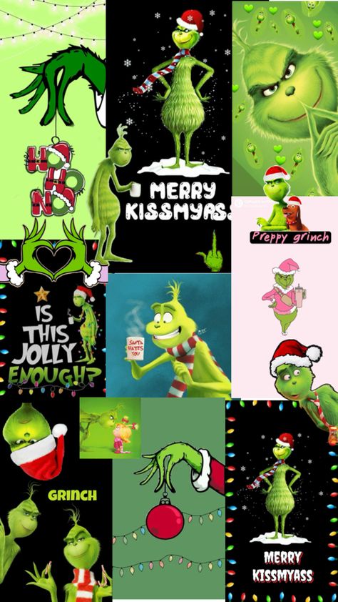 Grinch Screensaver, Grinch Collage Wallpaper, Grinch Iphone Wallpaper, Grinch Wallpaper Iphone Phone Wallpapers, Grinch Phone Wallpaper, Grinch Collage, Grinch Photos, Cute Christmas Wallpaper Grinch, Grinch Wallpaper Iphone