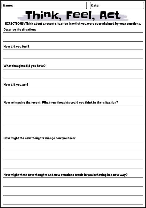 Dialectical Behavioral Therapy Worksheets Anger Worksheets For Teens, Self Advocacy Worksheets, Cbt Therapy Worksheets For Kids, Think Sheets For Behavior, Cognitive Behavior Therapy Worksheets, Coping Skills Worksheet, Therapy Sheets, Cognitive Distortions Worksheet, Cbt Therapy Worksheets