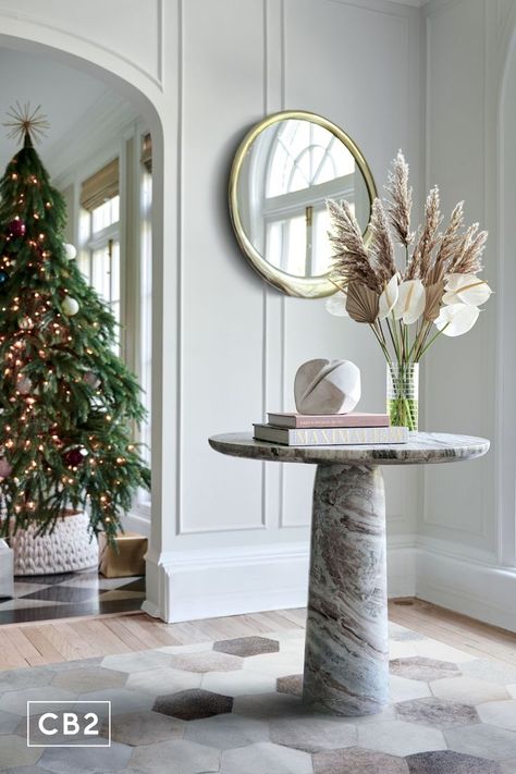 Villa Entrance, Marble Bistro Table, Gold Tree Topper, Gold Christmas Tree Topper, Flower Oasis, Entryway Stairs, Chirstmas Decor, Fruit Skewers, Pine Christmas Tree