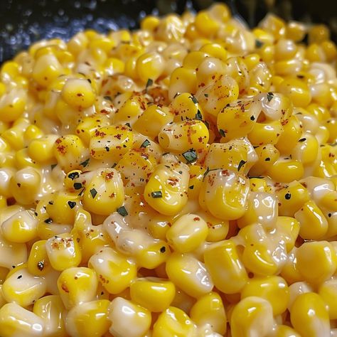 My husband and daughter described it as heaven on a plate and my grandson cried for the last piece! Definitely a winner. Fish Plates Food Dinners, Vegtables Dishes Summer, Side Dishes For Hot Dogs, Honey Butter Cream, Simple Summer Recipes, Frozen Corn Recipes, Honey Butter Skillet Corn, Easy Honey Butter, Simple Side Dishes