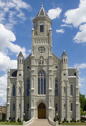 Church Exterior, Old Catholic Church, American Castles, Canton Ohio, Gothic Church, Religious Architecture, Architecture Building Design, Cathedral Church, Lego Architecture