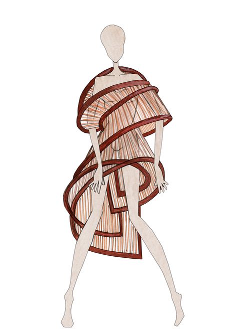 Architecture-inspired clothing design by Anna Kabashna Costume Design Fashion, Architecture Costume, Clothing Inspired By Architecture, Architecture In Fashion, Figure Fashion, Fashion Architecture, Architecture Fashion Inspiration, Fashion Inspired By Architecture, Architecture Inspired Fashion