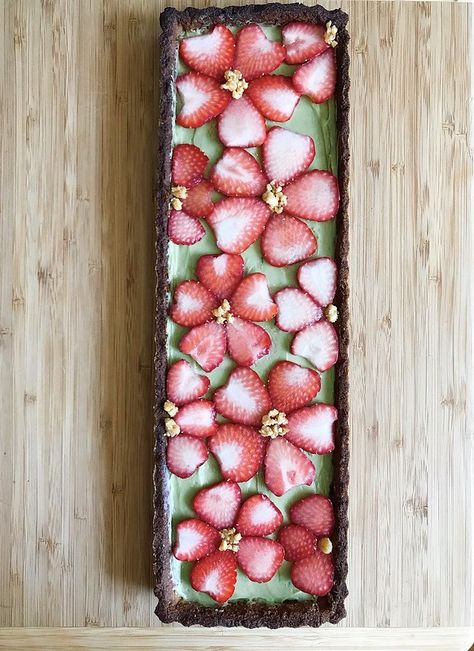 Strawberry matcha cream cheese tart | the-cooking-of-joy.blo… | Flickr Matcha Cream Cheese, Cottagecore Cafe, Deserts Cakes, Cream Cheese Tart, Matcha Cream, Flower Desserts, Strawberry Matcha, Chomp Chomp, Eco Crafts