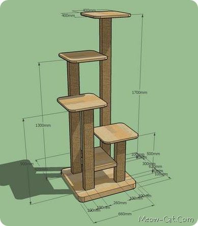 diy 4 in 1 cat tree 2[2]                                                       … Diy Cat Tower, Cat Tree Plans, Katt Diy, Katt Grejer, Chat Diy, Kat Diy, Diy Cat Tree, Tree Plan, Cat House Diy