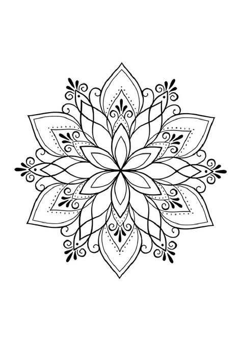 Mandela Art Easy Coloring Pages, Mandala Tatoos Woman, Mandala Templates Free Printable, Mandala Tattoo Simple, Mandala Drawing Tattoo, Mandala Tattoo Design For Men, Mandela Flowers, Mandala Flower Tattoo Design, Mandala Drawing With Quotes