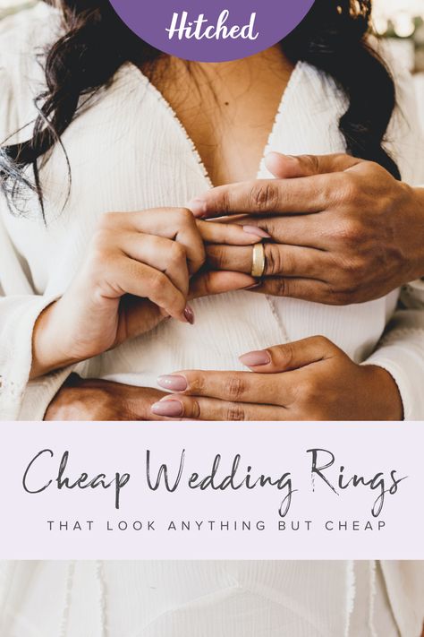 Looking for cheap wedding rings that still look expensive? We've rounded up the best budget friendly wedding rings to suit everyone! Cheap Wedding Bands, Large Engagement Rings, Alternative Wedding Bands, Cheap Wedding Rings, Sapphire Eternity Ring, Budget Friendly Wedding, Sparkly Wedding, Look Expensive, Bar Jewelry