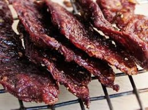 Make delicious beef jerky in your own kitchen. No dehydrator or specialist equipment required. Lasts for months, excellent for camping trips, days out, or just as tasty snacks. Thai Beef Jerky, Beef Jerky Marinade, Jerky Marinade, Beef Jerky Recipe, Best Beef Jerky, Homemade Jerky, Jerky Recipe, Thai Beef, Beef Jerky Recipes