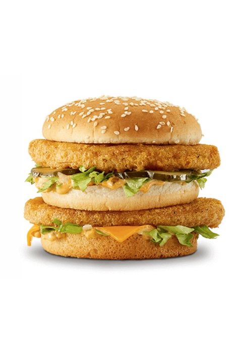 McDonald's Just Announced the Chicken Big Mac Along With Another Secret Menu Item! Chicken Big Mac, Mac Chicken, Mc Chicken, Chicken Big, Mcdonalds Chicken, Mcdonald Menu, Secret Menu Items, Chicken Burger, Secret Menu