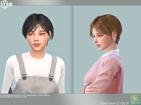 Sims 4 Tsr, Mod Hair, Sims 4 Downloads, Female Shorts, Sims Hair, Shot Hair Styles, Very Short Hair, Cute Hairstyles For Short Hair, Sims 4 Cc Finds