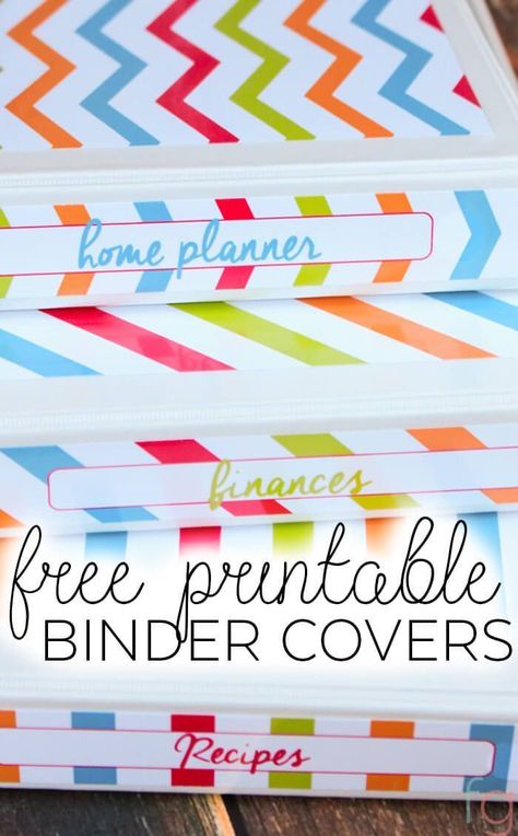 Frugal Living Ideas - Free printable binder covers for your recipe binder, budget binder and household binder to help you organize the perfect command center! #freeprintable #daveramsey #printable #bindercovers Printable Binder Covers Free, Free Binder Covers, Free Printable Binder Covers, Binder Spine Labels, Binder Covers Free, Planner Binder Cover, Binder Printables Free, Binder Cover Templates, Finance Printables Free