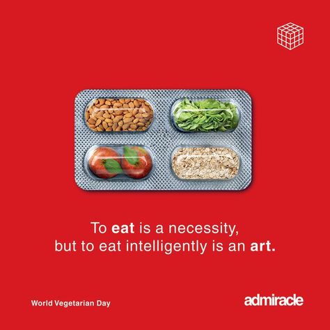 World Vegetarian Day Creative Ads, Vegan Day Creative Ads, Recipe Creative Ads, World Vegan Day Creative Ads, Diet Creative Ads, Nutrition Creative Ads, World Food Day Creative Ads, Vegetarian Poster, Anti Vegan