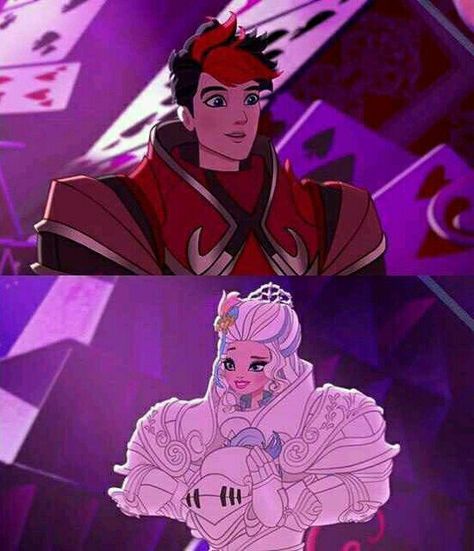 Chase Redford and Darling Charming ship it ♡ Chase Redford, Darling Charming, Red Knight, Raven Queen, Monster High Art, Red Card, High Art, Ever After High, Animated Icons