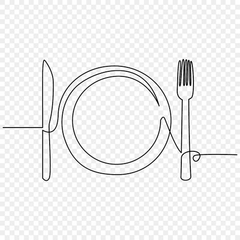 Fork And Knife Drawing, Tie Drawing, Wing Drawing, Knife Drawing, Drawing Png, Knife And Fork, Daily Necessities, Dinner Plate, Free Png