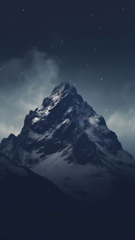 Dark aesthetic mountain wallpaper outdoors nature night. | free image by rawpixel.com / Darakoon Jaktreemongkol Aesthetic Mountain Wallpaper, Mountain Iphone Wallpaper, Wallpaper Outdoors, Iphone Wallpaper Galaxy, Minimalist Iphone Wallpaper, Iphone Wallpaper Dark, Dark Minimalist, Wallpaper Galaxy, Iphone Wallpaper Iphone