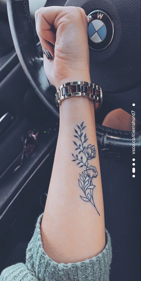 Most Popular Womens Tattoos, Floral Tattoo Elbow Crease, Sunflower Tattoo Inner Bicep, Woman Arm Flower Tattoo, Best Friend Leg Tattoos, No Rain No Flowers Tattoo Forearm, Simple Tattoos On Forearm, Patch Work Flowers Tattoo, Tattoos For May Birthdays