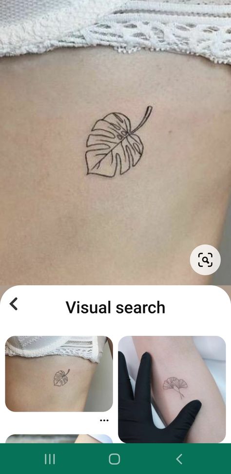 Cheese Plant Leaf Tattoo, Monstera Tattoos Leaves, Cheese Plant Tattoo, Monstera Tattoo, Basic Tattoos, Plant Tattoo, Cheese Plant, Poke Tattoo, Leaf Tattoos