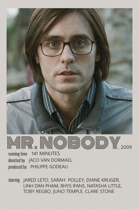 Mr Nobody Poster, Mr Nobody Movie, Nobody Poster, Mute Movie, Nobody Movie, Sarah Polley, Mr Nobody, Toby Regbo, Art Haus