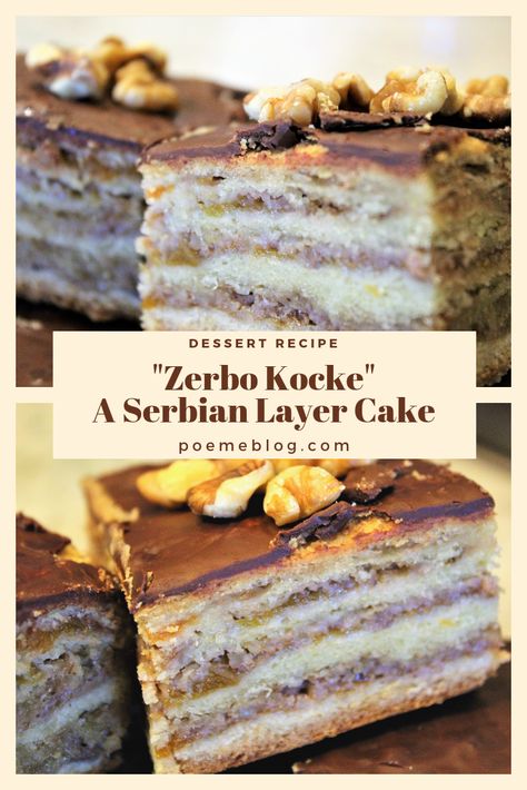 Serbian Cake Recipes, Serbian Cookies Recipes, Serbian Dessert Recipes, Traditional Serbian Recipes, Serbian Recipes Desserts, Serbian Cake, Serbian Desserts, Serbian Dishes, Serbian Food