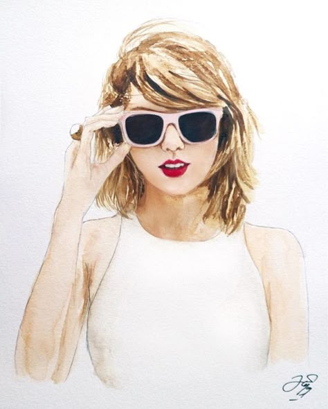 Taylor Swift Painting, Painting Watercolor, Taylor Swift, Swift, Deviantart, For Sale, High Quality, Hair