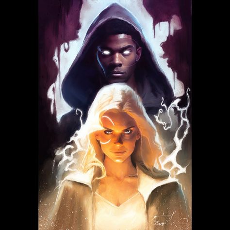 Daniel Scott Gabriel Murray (@daniel_murray_art) • Instagram photos and videos Cloak And Dagger Art, Mcu Art, Teen Titans Starfire, X-men, Bd Art, Marvel Superheroes Art, Bad Knees, Cloak And Dagger, Comics Marvel