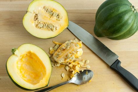 How to Freeze Acorn Squash Freeze Acorn Squash, Freeze Squash, Freezing Squash, Canning Zucchini, Freezing Vegetables, Summer Squash Recipes, Squash Varieties, Acorn Squash Recipes, Pineapple Recipes