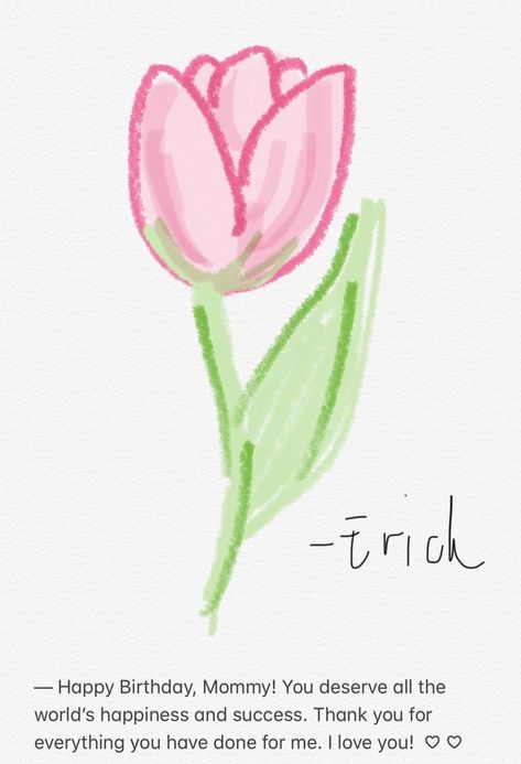 Flower Noteit Drawing, Tulips Doodle Art, Random Flowers Drawing, Tulips Pastel Drawing, Cute Note Drawings, Aesthetic Tulip Drawing, Easy Flower To Draw, Flowers Tulips Drawing, Cute Tulips Drawing