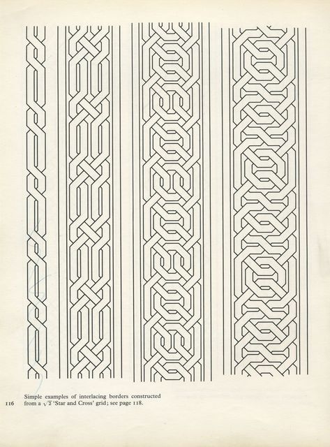 Moorish Art, Islamic Patterns, Celtic Patterns, Celtic Knotwork, Islamic Art Pattern, Soyut Sanat Tabloları, Celtic Art, Islamic Design, Border Pattern