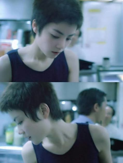 Faye Wong Short Hair, Hk Movie, Buzz Cut For Men, Short Punk Hair, Faye Wong, Chungking Express, Punk Hair, Shot Hair Styles, People Fall In Love