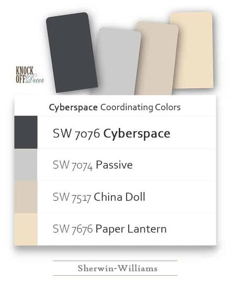 Cyberspace-coordination Cyberspace Paint, Sherwin Williams Cyberspace, Blue Gray Paint Colors, Lantern Painting, White Tile Backsplash, Blue Gray Paint, Neutral Paint Color, White Backsplash, Blue Paint Colors