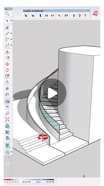 Staircase With Slide, Duplex Staircase Design, Sketch Up Architecture, Sketchup Interior Design, Sketchup Plugins, Duplex Stairs, Sketchup Plugin, 3d Design App, Duplex Staircase