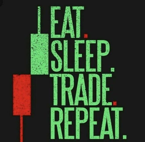 Eat. Sleep. Trade. Repeat Forex Trading Quotes, Bollinger Bands, Bitcoin Mining Software, Forex Training, Bitcoin Logo, Trading Quotes, Trading Courses, Digital Revolution, Trading Charts