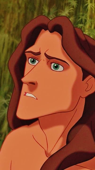 Tarzan -- He is probably my favorite male Disney character. He is so personable and sweet and I love the way he adores Jane. Plus he has like... a jawline to kill. ;) Male Disney Characters, Disney Guys, Tarzan 1999, Tarzan Disney, Disney Quizzes, Tarzan And Jane, Tony Goldwyn, Super Funny Pictures, Lilo Et Stitch