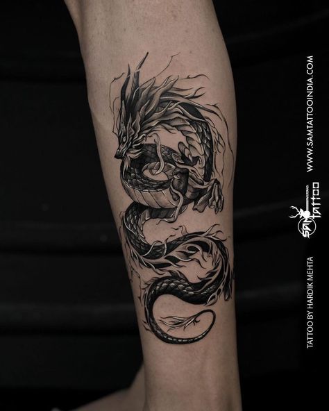 A symbol of courage and the extraordinary. 🐉 
.
.
.
Tattoo by @harryy_samtattooindia .

📍 Malad / Charniroad

Powered by @xtremetattooink @kwadron @kingstattoosupply 

#samtattooindia #chinesedragon #dragon #tattoooftheday #tattoo #tattooinspiration #creativetattoos #tattoos #everysinglestrokematters Gothic Dragon Tattoo, Symbol Of Courage, Gothic Dragon, Body Tattoo, A Symbol, Chinese Dragon, Creative Tattoos, Dragon Tattoo, Tattoos