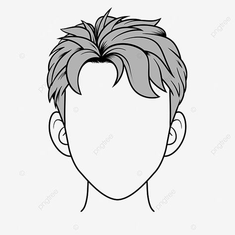 How To Draw Hair Men, Short Guy Hair Drawing, How To Draw A Boy Hair, Long Hair Man Drawing, Easy Man Drawing, Men Hair Sketch, Men Hair Drawing Reference, Anime Hair Men, Anime Men Hair