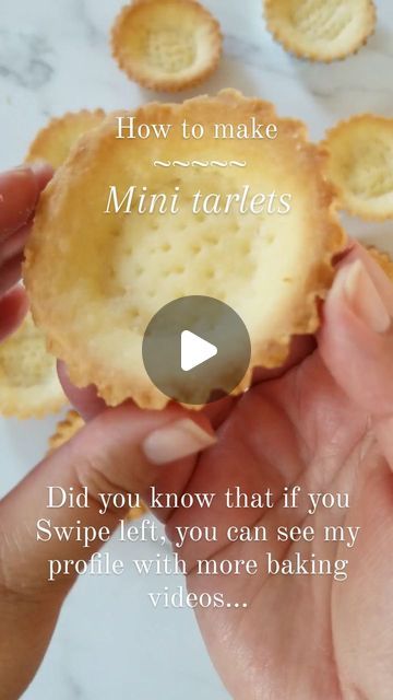 Julia 🧁 Recipe developer📸Food photographer🍫Chocolate enthusiast on Instagram: "Have you ever wanted to learn how to make these buttery and soft mini tartlet shells?  Comment "mini tartlets" and you will get the recipe with full instructions straight to your DM 📥   Mini tartlet shells require only these few ingredients:  300 g (2 & 1/2 cups) all-purpose flour 100 g (1/2 cup) fine sugar 200 g (3/4 cup) softened butter 2 egg yolks zest from 1 lemon 1 tsp lemon juice  For Instructions with full recipe, go to my profile @juliarecipes  https://juliarecipes.com/sweet-mini-tart-shells/ #pastries #iambaker #tart #tartshell #buttertarts #bakefromscratch #bakewithlove #shortcrustpastry #pastry #frenchpastries #tartlets #frenchpastry #butterpastry #homebaked #homebaker #piecrust #pastrygram" Mini Tartlets, Mini Tart Shells, Butter Pastry, Sweet Lips, Butter Tarts, I Am Baker, Mini Tart, Tart Shells, Shortcrust Pastry