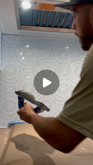 Precision Tile Installations on Instagram: "Grout and out. Clients went for the contrast look and it was the right one to choose! 🙌  #kitchen #design #mosaic #mosaicart #tile #tiling #construction #diy #custom #art #reno #remodel #backsplash #tilerspride #detailsmatter" Kitchen Mosaic Backsplash, Laundry Room Tile Backsplash, Tile Accent Wall Bathroom, Laundry Room Tile, Kitchen Mosaic, Ceramic Tile Backsplash, Patterned Tile Backsplash, Mosaic Backsplash Kitchen, Mosaic Tile Designs