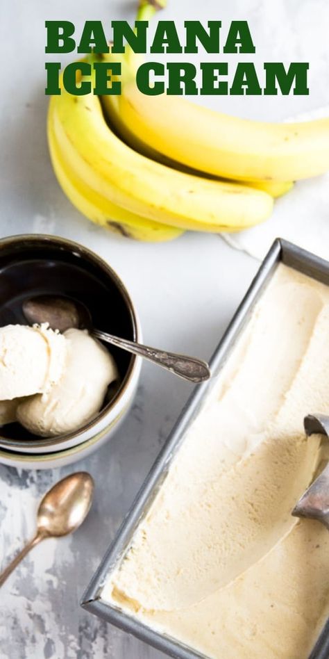 Banana Gelato Recipe, Banana Sorbet Recipe, Homemade Banana Ice Cream Recipe, Banana Ice Cream Recipes, Banana Gelato, Banana Sorbet, Homemade Banana Ice Cream, Buttermilk Ice Cream, Stocking Shelves