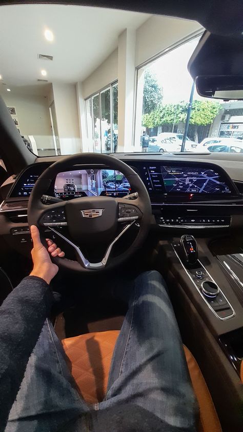 Escalade V Interior, Cadilac Escaled Interior, Black Escalade Aesthetic, All Black Escalade, Cadallic Escalade Suv, Cadallic Escalade, 2024 Cadillac Escalade, Cadillac Escalade 2024, Cadilac Escaled Black