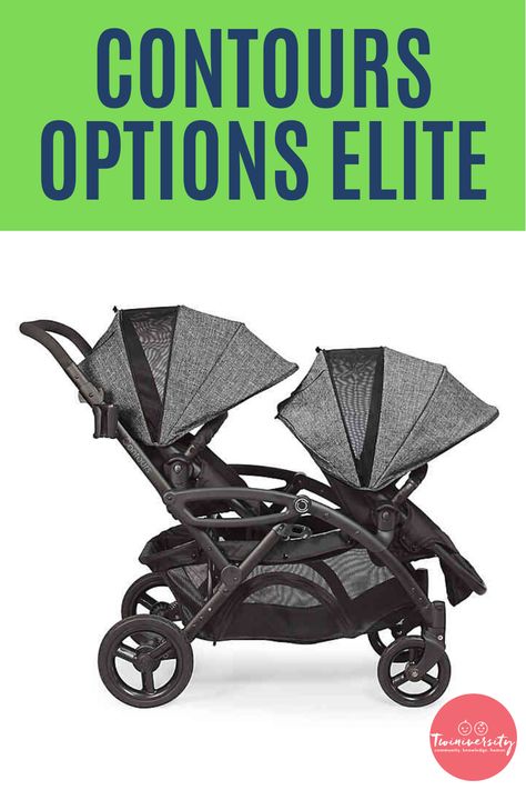 Contours Option Elite: We got our hands on a Contours Options Elite Double Stroller and we are LOVING IT! Nat will take you step-by-step through all of the stroller's awesome features to help you determine if it's right for your twinnies! #contoursoptionselite #twinstroller #twins #stroller #twingear #twin #Twiniversity #contourstroller #contour 3 Under 3, 2 Under 2, Two Under Two, Toddler Presents, Orbit Baby, Irish Twins, Best Double Stroller, Multiples Baby, Baby Registry Must Haves