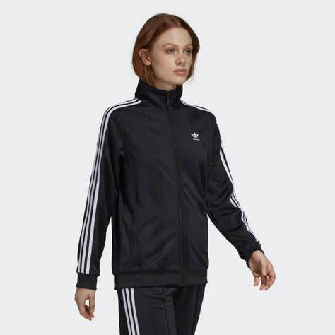 BB Track Jacket Black DH4265 Adidas Adicolor, Adidas Original, Adidas Originals Women, Lock Up, Women Lifestyle, Firebird, Knitting Women, Adidas Online, Look Casual